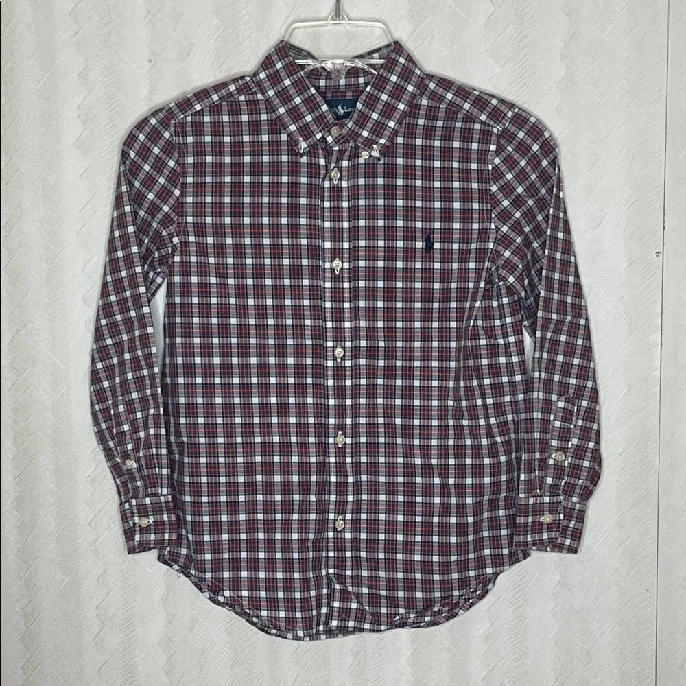 RALPH LAUREN Boys Button Down Shirt Size 7